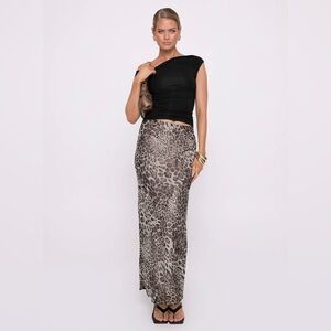 Princess Polly manda maxi skirt - Leapord